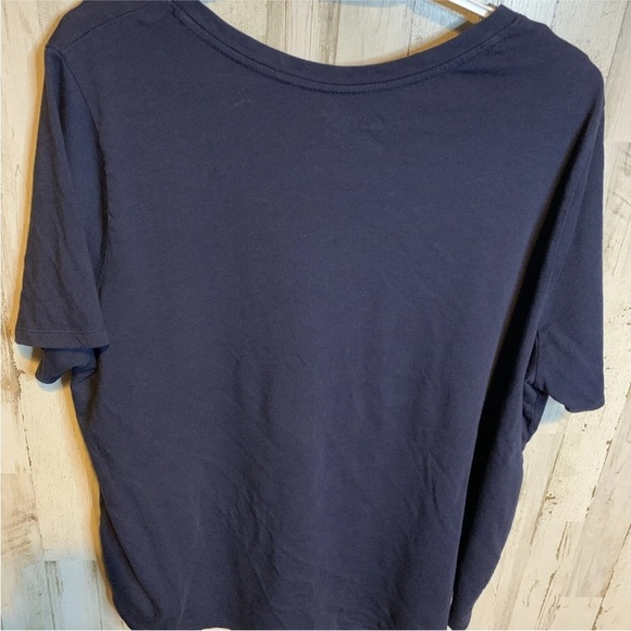 Terra & Sky Woman's Blouse T-shirt Blue Short Sleeves Top Size 2X (20W-22W) - Picture 13 of 16